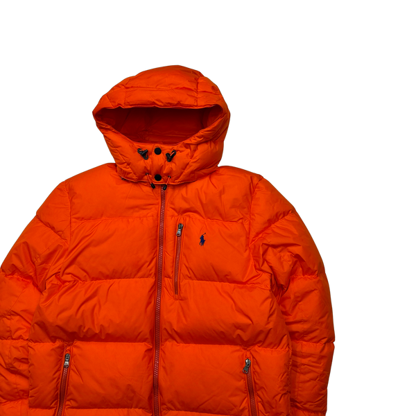 Ralph Lauren Orange El Cap Down Filled Puffer Jacket - Medium