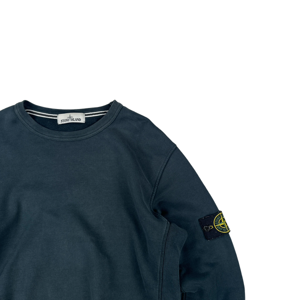 Stone Island 2015 Navy Cotton Crewneck Sweatshirt - XL