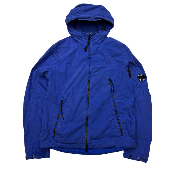 CP Company 50 Fili Blue Hooded Jacket - Large
