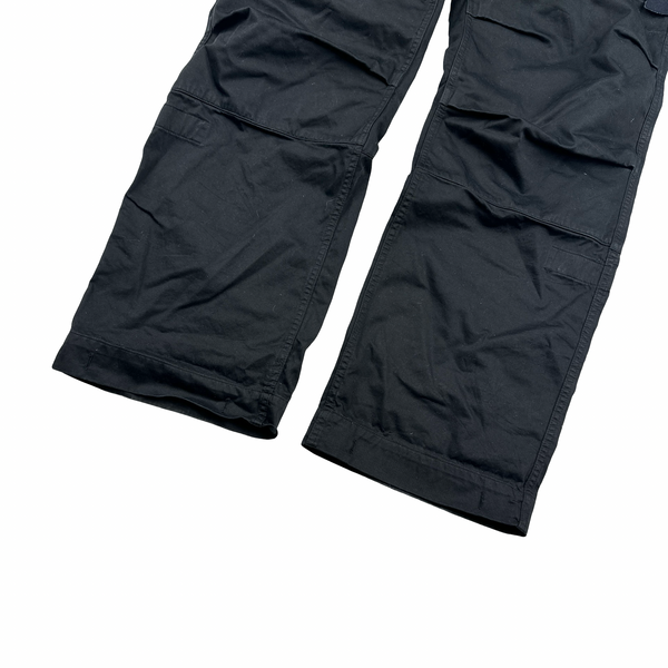 Stone Island 2005 Black Baggy Cargo Trousers - Large