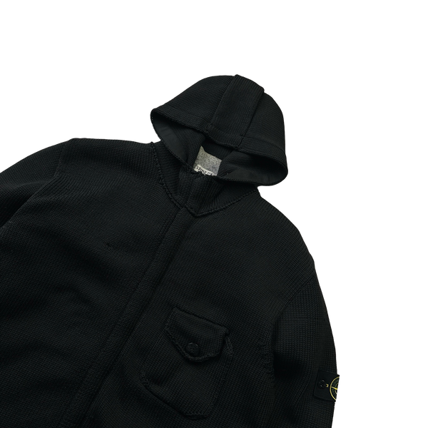 Stone Island Vintage 2003 Duel Layer Heavyweight Knitted Hoodie