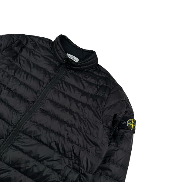 Stone Island 2015 Black Micro Rip Stop 7 Den/Down Jacket - XXL