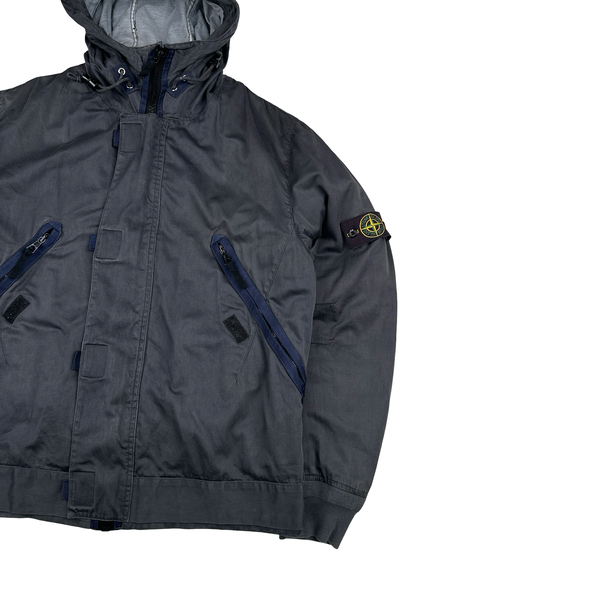Stone Island 2007 Navy Dutch Rope Double Lined Hooded Jacket - XXL