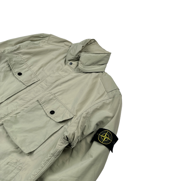 Stone Island 2019 Tan Micro Reps Multipocket Parka Jacket - Medium