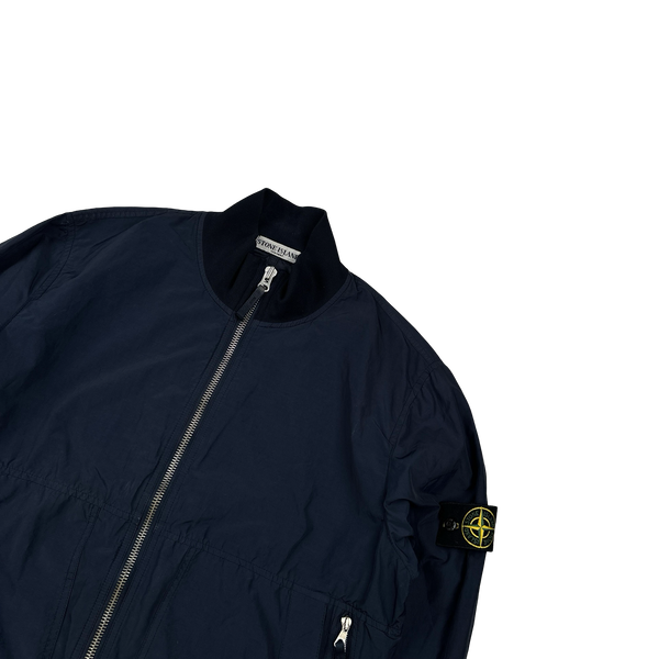 Stone Island 2010 Navy Cotton Blend Bomber Jacket - XL
