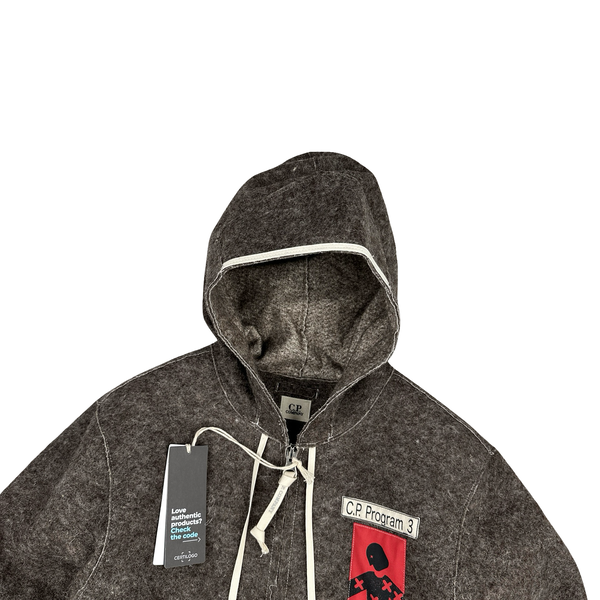 CP Company Program 3 Felted Wool Hooded Jacket - XS - Small