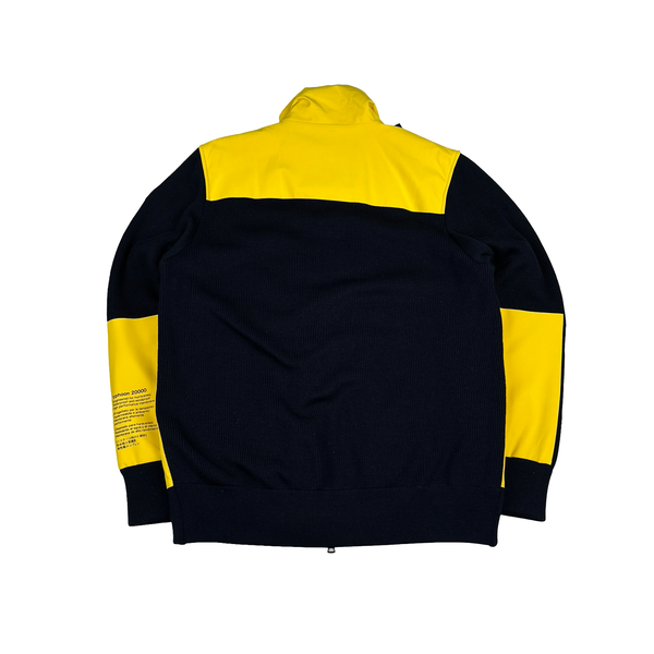 Paul & Shark Yellow Typhoon 20000 Waterproof Hybrid Nylon Knitted Jacket - Large