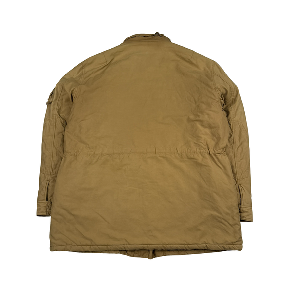 Ralph Lauren Vintage Tan Quilted Cargo Jacket - XL