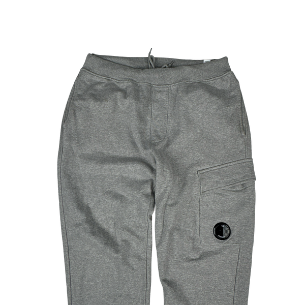 CP Company Grey Cotton Lens Viewer Joggers - Medium