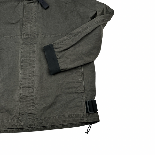 Nemen Grey Nylon Hooded Lightweight Jacket - Large