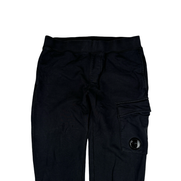 CP Company Black Cotton Lens Viewer Joggers - Medium
