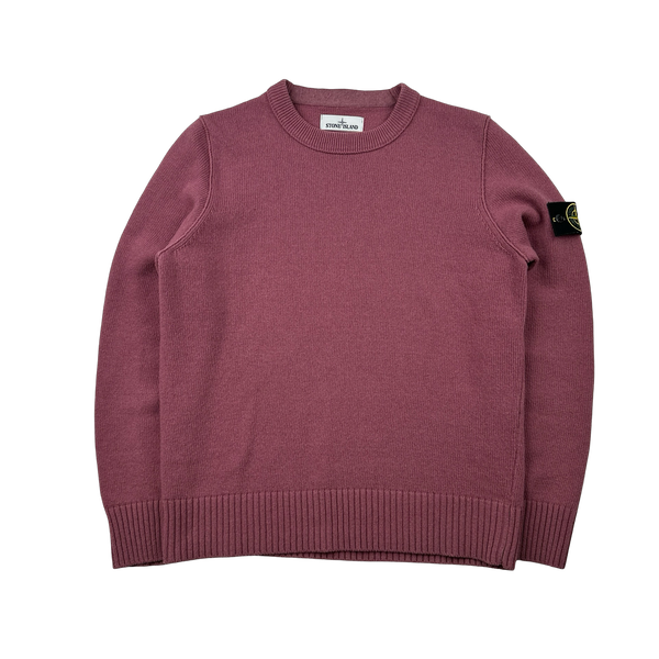 Stone Island 2014 Pink Knitted Pullover Jumper - Large