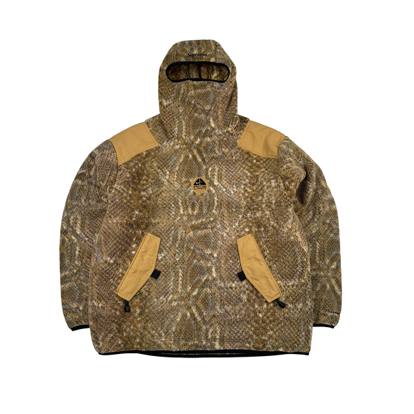 ACG Nike X Supreme Full Face Hood Pullover Snake Skin Print Fleece Jumper - XL