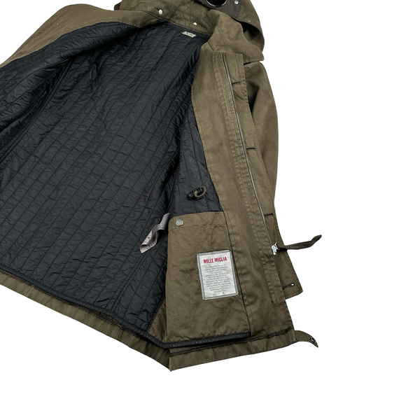 CP Company 2008 Brown Mille Miglia Multi Pocket Field Jacket - Large