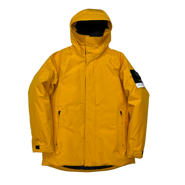 Stone Island Yellow 3L Goretex Puffer In Recycled Polyester Down - Medium
