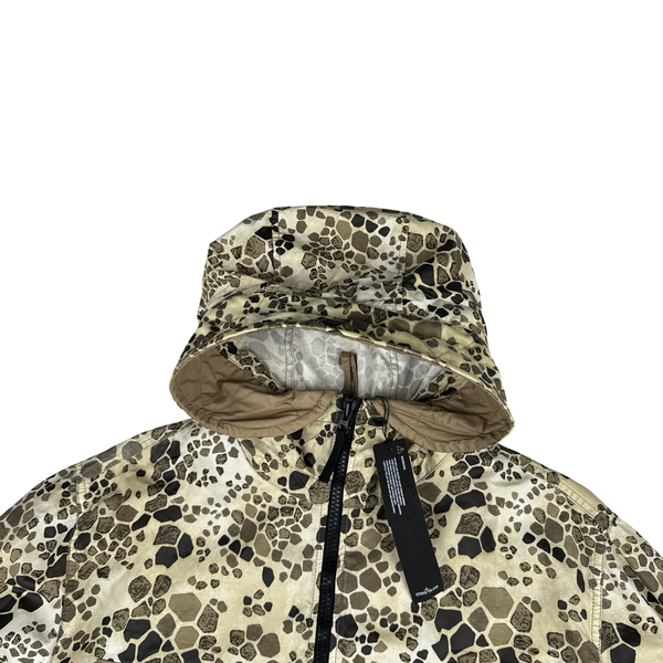 Stone Island Alligator Camo Light Cotton / Nylon Fishtail Parka - XL