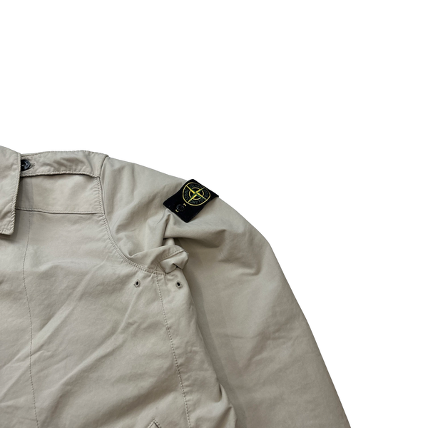 Stone Island 2016 David TC Cream Trench Coat Large Mat s Island