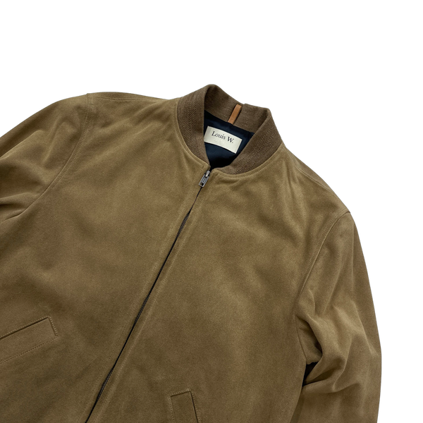 APC Louis W Brown Ferris Suade Bomber Jacket XS