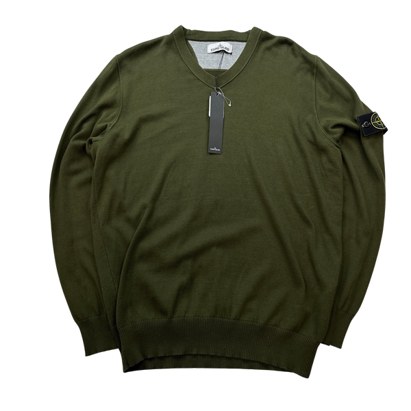 stone  knit jumper サイズL Stone Island Frost Knit Jumper Black – Garmz Factory