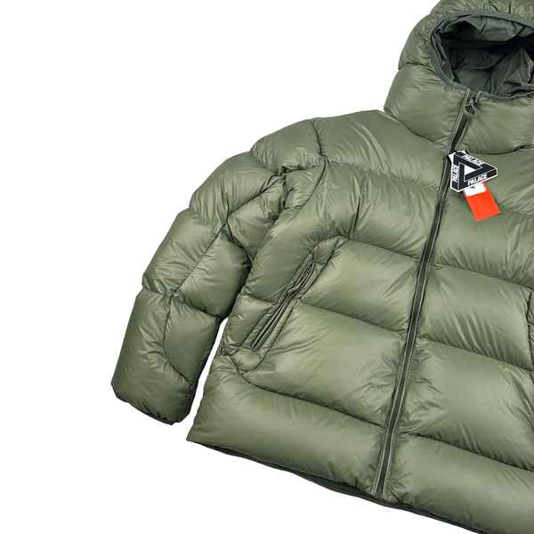 Palace 2024 Green Pertex Down Filled Blue Balaclava Puffer Jacket - Large