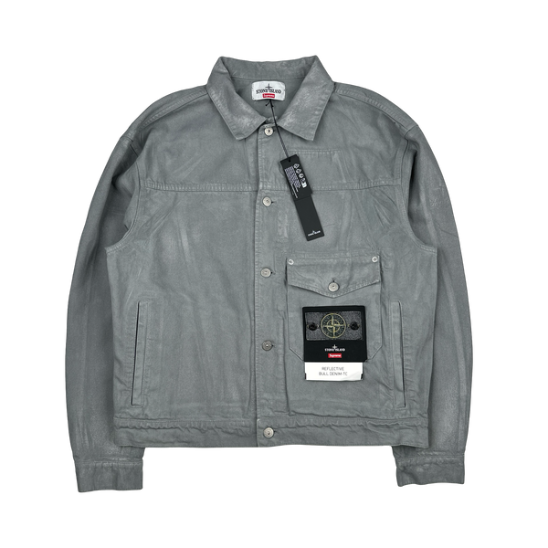 Stone Island x Supreme 2023 Reflective Bull Denim TC Jacket