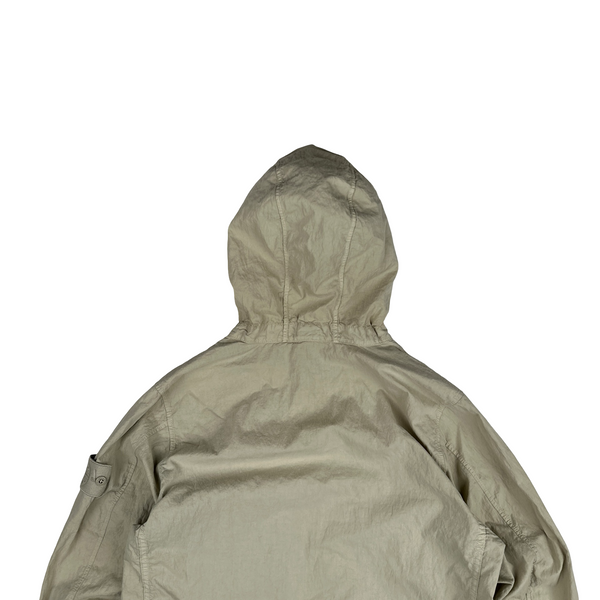 Stone Island 2019 Beige Ghost Piece Cotton Resin Smock - Small