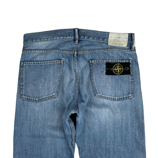 Stone Island 2010 Blue Mid Wash Regular Fit Denim Jeans - 34"