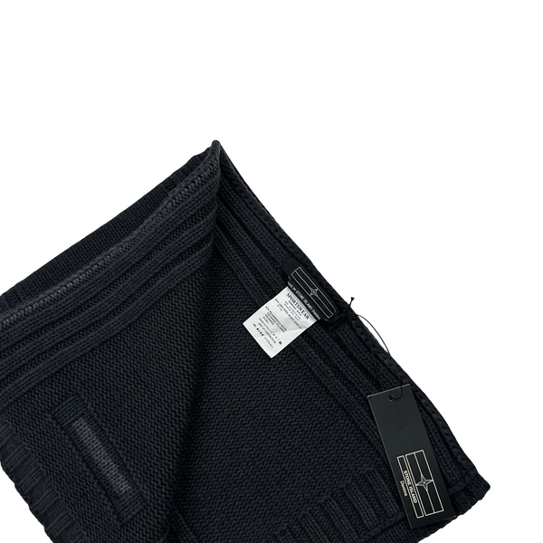 Stone Island 2007 Denims Wool Blend Grey Thick Scarf