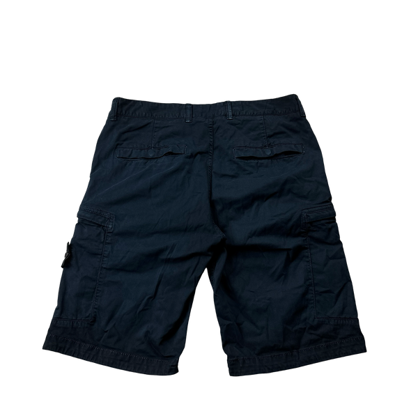 Stone Island 2019 Navy Cotton Cargo Shorts 31 Mat s Island