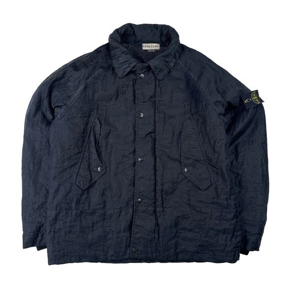 Stone Island 2001 Navy Monofilament Mesh Jacket - Large