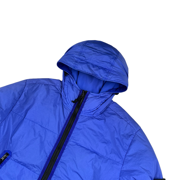 Stone Island 2021 Blue Crinkle NY Down Puffer Jacket - XL