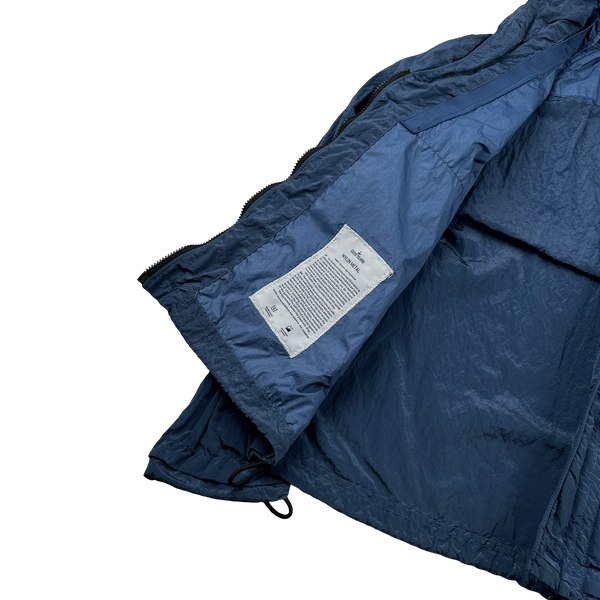 Stone Island 2014 Blue Nylon Metal Shimmer Jacket - Large