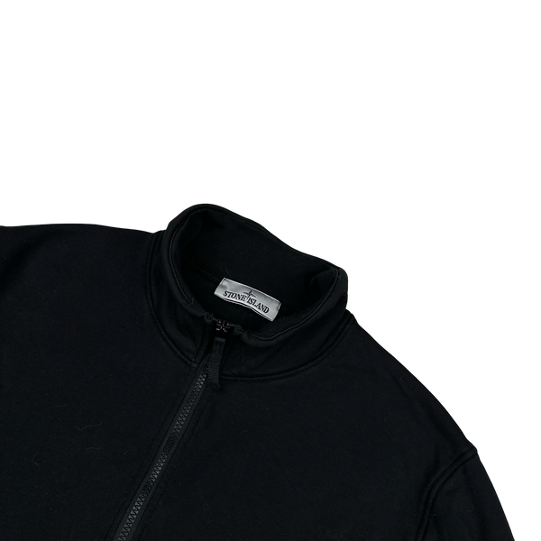 Stone Island 2024 Black Quarter Zip Jumper - XL