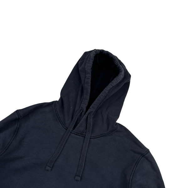 Stone Island 2021 Navy Pullover Cotton Hoodie - Small