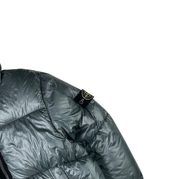 Stone Island 2017 Steel Grey  Pertex Quantum Y Down Puffer Jacket - Large