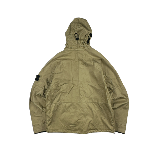 Stone Island 2005 Tan Raso Floccato Riot Mask Sniper Jacket - Large
