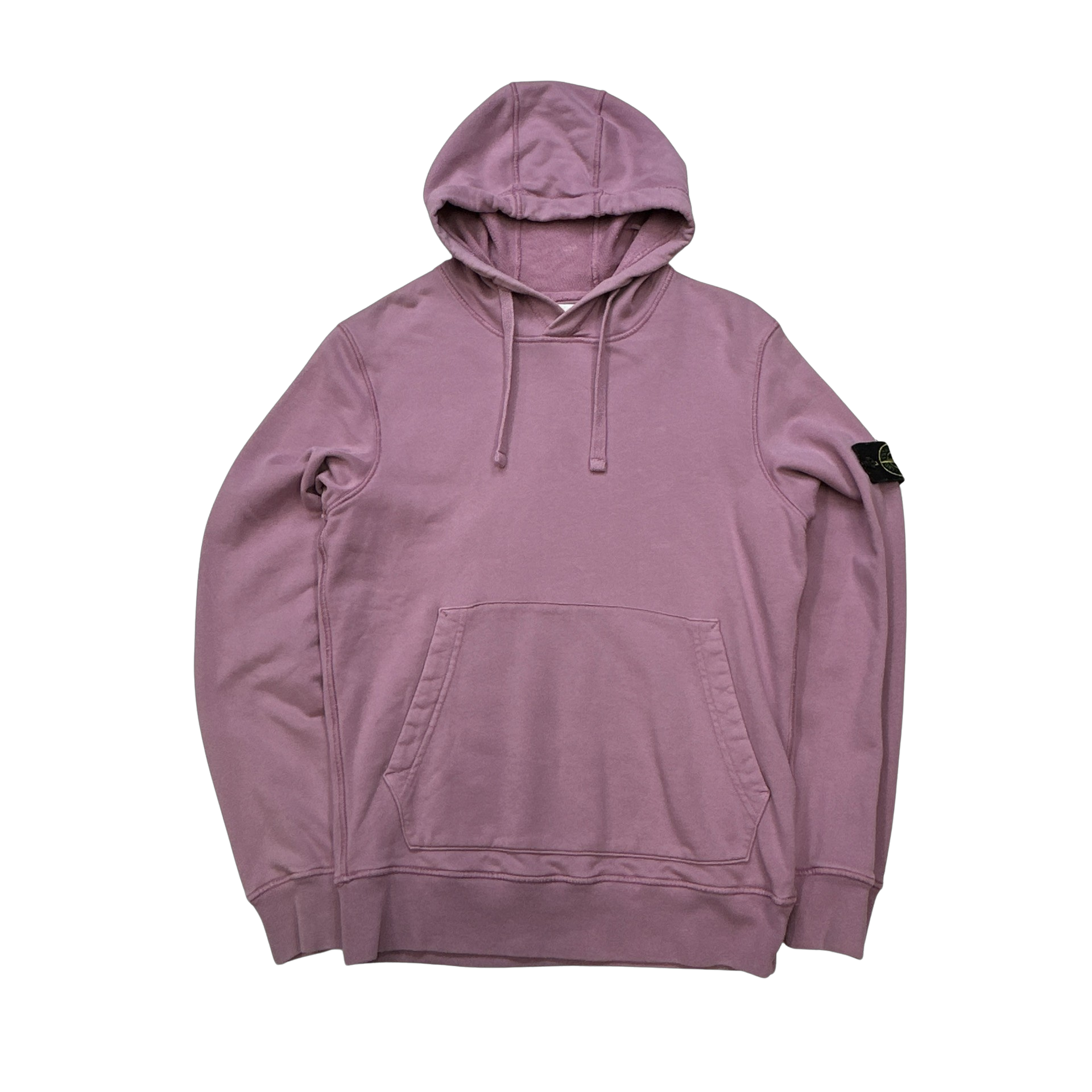 Stone Island 2020 Pink Cotton Pullover Hoodie Small Mat s Island
