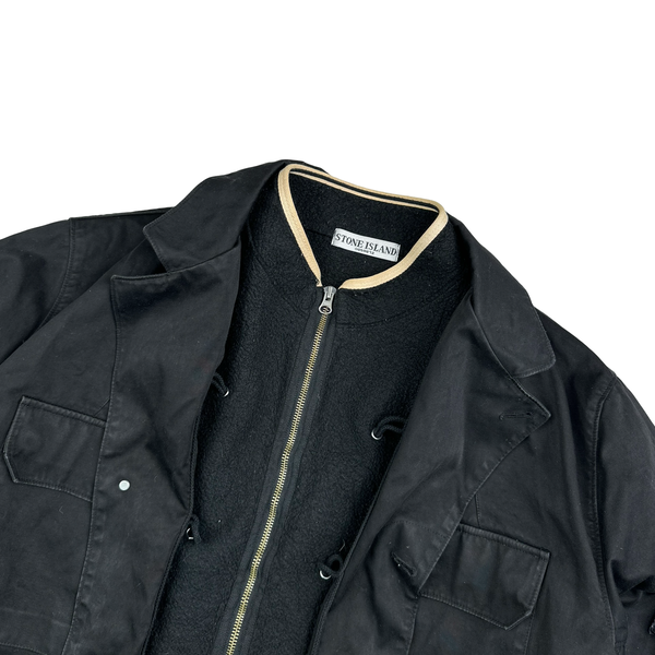 Stone Island 2005 Black Dutch Rope Cotton Jacket - XL