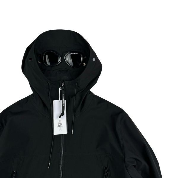 CP Company Black Soft Shell R Goggle Jacket - XL