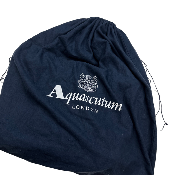 Aquascutum Leather Cotton Nova Check Bag