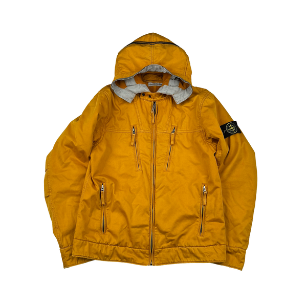 Stone Island Orange 2010 Raso Gommato Jacket - Medium