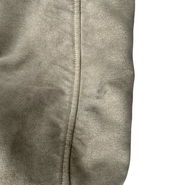 CP Company Beige Sherling Collar Moleskin Multi Pocket Goggle Jacket - XL