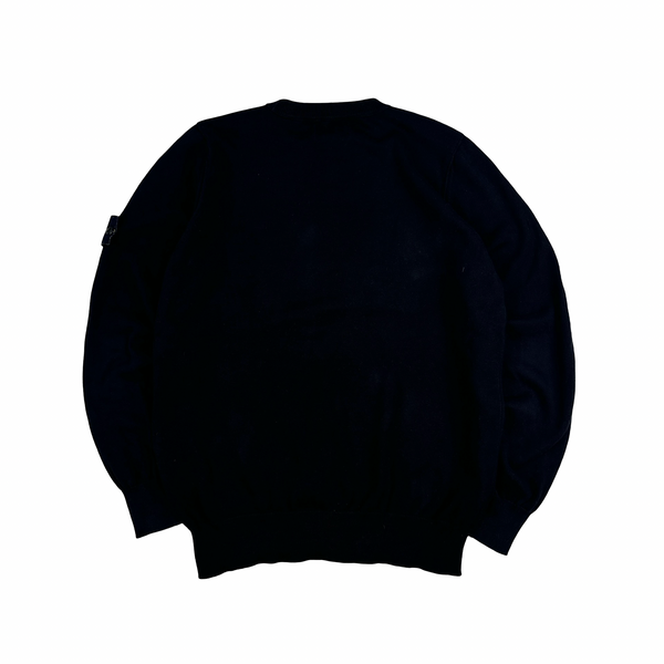 Stone Island 2022 Black Soft Knit Jumper - Large