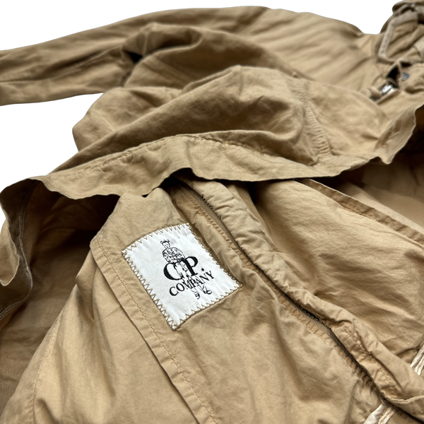 CP Company Vintage 2006 Khaki Cotton Lino Flax Metal Blend Jacket