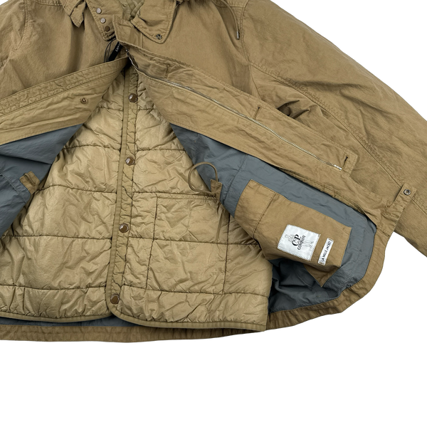 CP Company 50 Fili Down Filled Brown Goggle Jacket - 3XL