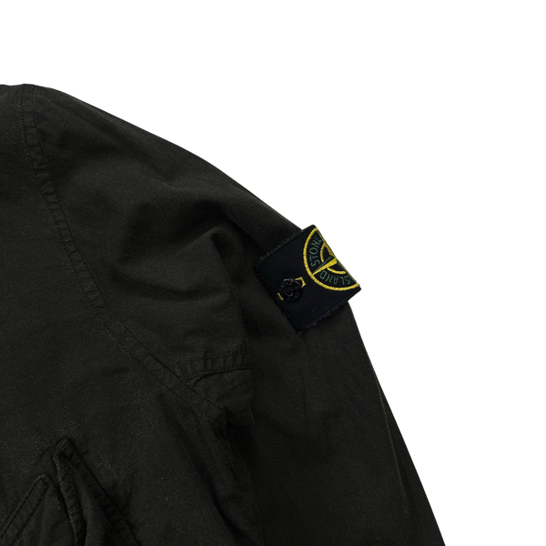 Stone Island Cotton Resin Coated Zipped Jacket - Medium