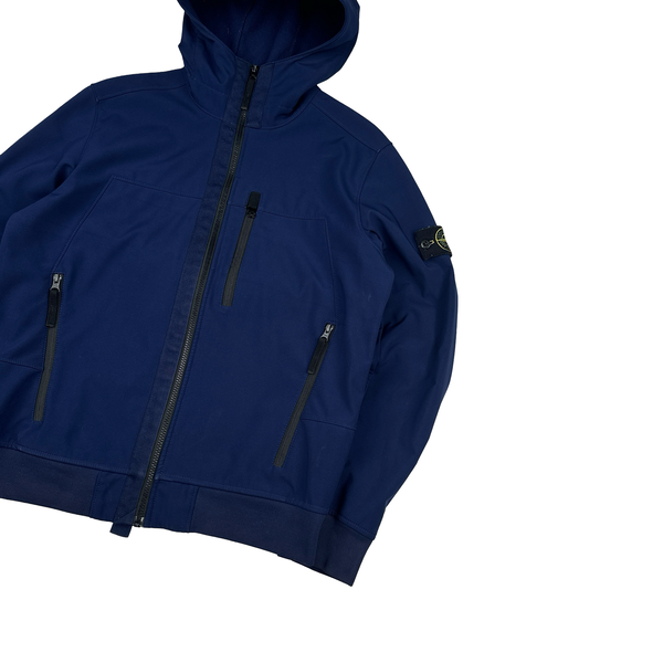 Stone Island 2018 Navy Soft Shell R Jacket - Large