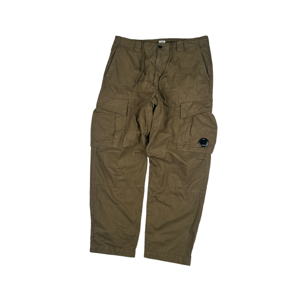 CP Company Brown Loose Fit Lens Viewer Cargos - XL