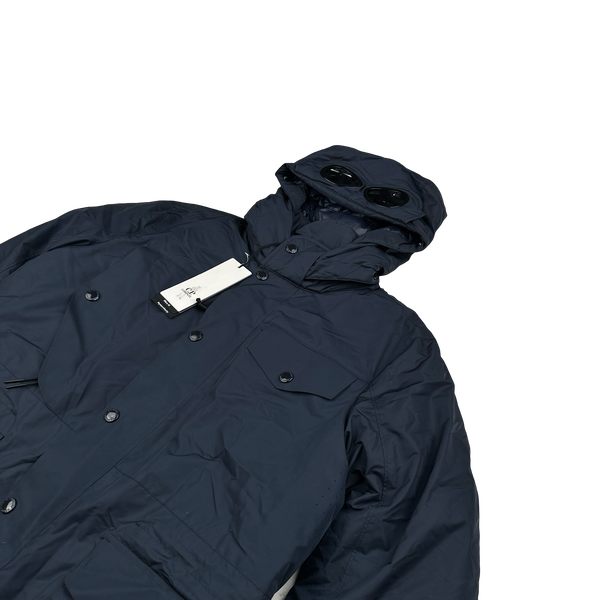 CP Company Navy Micro M Down Filled Goggle Jacket - Small