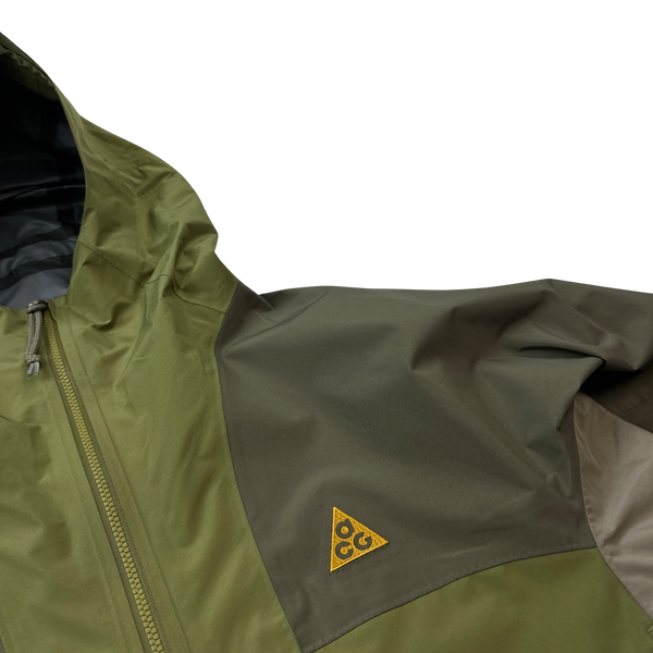 Nike ACG Green Colour Block Storm-Fit Rain Jacket - Medium